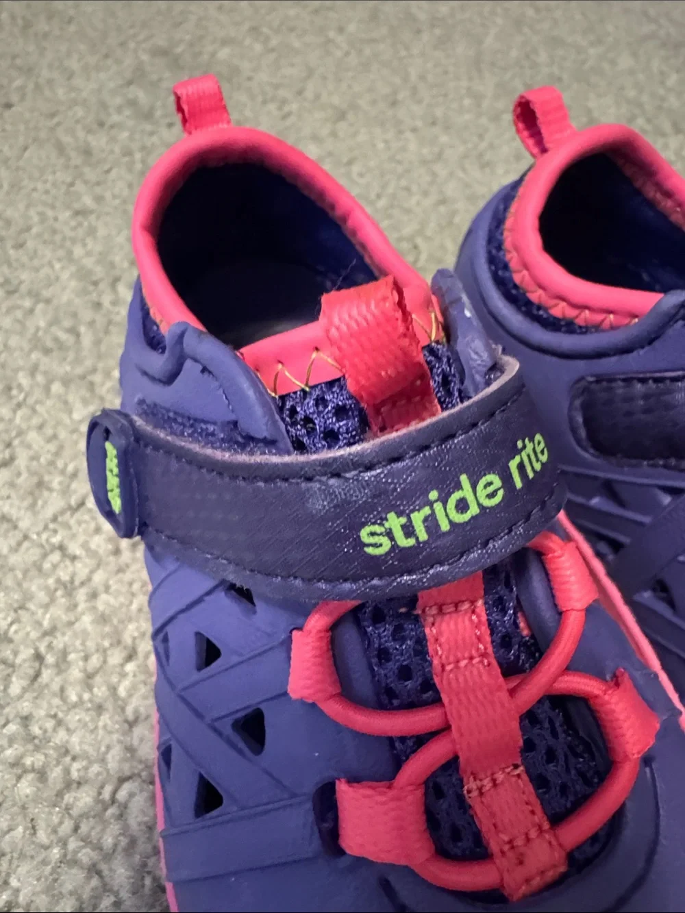 Stride Rite Purple and Hot Pink Kids Water Shoes